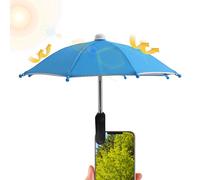 Celuicion - Paraguas para teléfono móvil, protección solar para smartphone, accesorio impermeable para teléfono móvil, viaje de camping al aire libre, azul cielo, Se référer au descriptif