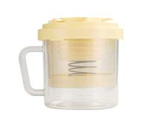 Celuicion Pastor de yogur seco, colador de yogur con tapa | Filtro Huice hecho en casa - Reutilizable de malla para hacer yogur, fermentación de queso,