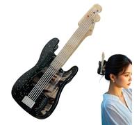 Celuicion Puntos de captura de cabello, clip de garras para cabello grueso | Elegante clip de captura de cabello con diseño de violín para niñas - Fútbol chic no de cola de caballo no deslizante