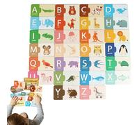 Celuicion Tarjetas de papel para asignar: tarjetas con números y letras para asignar desde papel - Pensamiento lógico y conteo juguetes educativos para niñas en edad preescolar de 1,5 a 6