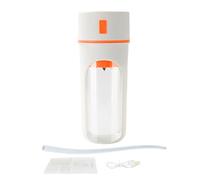 Celuicion - Taza de exprimidor de fruta eléctrica personal USB | Taza de exprimidor eléctrica personal de 480 ml - Mezclador de frutas con tapa de viaje y paja,