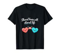 Célula Cerebral compartida Vida compartida Parejas Corazones Diseño Camiseta