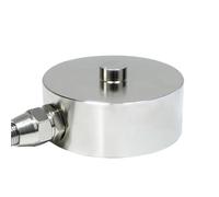 Célula de carga con Sensor de fuerza redondo en miniatura, 1 rueda loca de 10T y 100Kg, tipo de botón de ponderación de compresión de modelo bajo for prueba y medición(2ton)