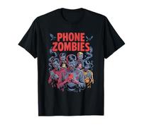 Celular Zombies Funny Pop Culture 06 Camiseta