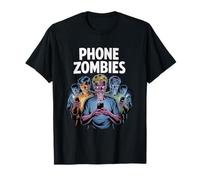 Celular Zombies Funny Pop Culture 07 Camiseta