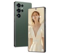 Celulares desbloqueados S25 Ultra, Snapdragon 8Gen3 (10 núcleos), versión Global 5G, Pantalla de 7.3 Pulgadas con reconocimiento Facial, batería de 8000 mAh, Regalo de cumpleaños,Green-1TB