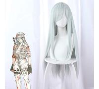 Células de anime en el trabajo, peluca de Cosplay de glóbulos blancos, cian claro, largo, recto, resistente al calor, pelucas de pelo leucocito / Hakkekkyuu 468F