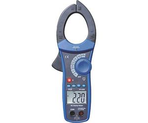 CEM DT-3390 - Multímetro de pinza de corriente, medidor de alicates 1000 A AC, comprobador de continuidad, medidor de voltaje sin contacto, medidor de corriente, TÜV/GS, CAT III, 4000 conteos, 3 años