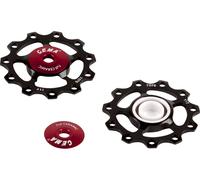 CEMA Poleas de cambio de aluminio Shimano SRAM 9/10/11 velocidades negro