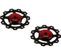 CEMA Poleas de cambio de aluminio Shimano SRAM 9/10/11 velocidades negro
