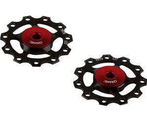 CEMA Poleas de cambio de aluminio Shimano SRAM 9/10/11 velocidades negro