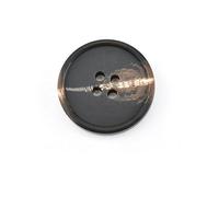 CEMELI 20/30 Uds. 30mm = 48L Botones Redondos Grandes de Resina Negro Mate, 4 Agujeros, Botones de Resina para Costura, Botones de Resina para Manualidades, fabricación de Trajes