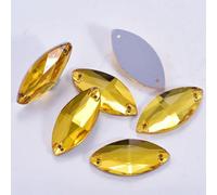 CEMELI 20/36/48/72 Piezas 12/15/18/22 mm Forma de Ojo de Caballo Cristal Coser en Diamantes de imitación Diamantes de imitación de Costura con Parte Posterior Plana para Ropa para Vestido de Novia