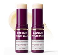 Cemenrete - Varilla multi bálsamo de calcio para arrugas, colágeno coreano húmedo en barra, antienvejecimiento, humedad, almendra y vitamina E para bálsamo labial, crema de ojos y cuello (2 unidades)