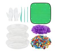 Cement Stepping Stone Kit with Stamps Carving Tools