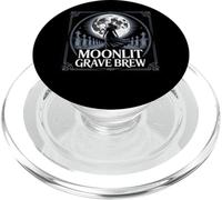 Cementerio gótico Moonlit Grave Brew PopSockets PopGrip para MagSafe