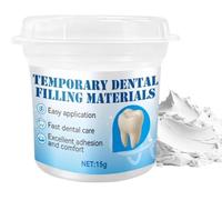 Cemento Dental Temporal, Kit de Relleno Dental Temporal para Rellenar Caries, Rellenar Agujeros, para Usar, Ideal para Esperar un Tratamiento Dental, 15g