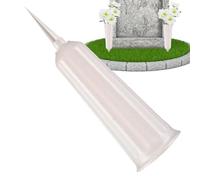 Cemetery Vase For Grave - Stake Mounted Memorial Flower Holder Graveyard Gravestone Outdoor Floral Vase For Cemetery Tombstone Plants Artificial Flowers