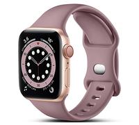 CeMiKa Compatible con Apple Watch Correa 38mm 40mm 41mm 42mm 44mm 45mm 46mm 49mm, Deportivas Silicona Correas para iWatch SE SE3 Series 11 10 9 8 7 6 5 4 3 2 1, 42mm/44mm/45mm/49mm-S/M, HumoVioleta
