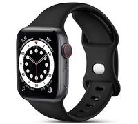 CeMiKa Compatible con Apple Watch Correa 38mm 40mm 41mm 42mm 44mm 45mm 46mm 49mm, Deportivas Silicona Repuesto Correas para iWatch SE SE3 Series 11 10 9 8 7 6 5 4 3 2 1, 42mm/44mm/45mm/49mm-M/L, Negro