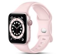 CeMiKa Compatible con Apple Watch Correa 38mm 40mm 41mm 42mm 44mm 45mm 46mm 49mm, Deportivas Silicona Repuesto Correa para iWatch SE Series 11 10 9 8 7 6 5 4 3 SE3, 42mm/44mm/45mm/49mm-S/M, Rosa Claro