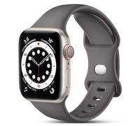 CeMiKa Compatible con Apple Watch Correa 38mm 40mm 41mm 42mm 44mm 45mm 46mm 49mm, Silicona Deportivas Correas Repuesto para iWatch SE Series 11 10 9 8 7 6 5 4 3 SE3, 42mm/44mm/45mm/49mm-M/L, Arcilla