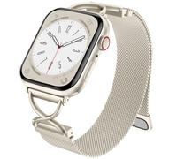 CeMiKa Correa Metálica Compatible con Correas Apple Watch Straps 46mm 45mm 44mm 42mm 49mm, Malla con Cierre Acero Inoxidable para iWatch Ultra Ultra 2 Series 10 9 8 7 6 5 4 3 SE, Luz de las estrellas