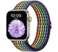 CeMiKa Trenzada Correas Compatibles con Apple Watch Correa 44mm 45mm 46mm 49mm, Correas de Reemplazo Estirables Elásticos para iWatch Series 11 10 9 8 7 6 5 4 SE Ultra 3 2 1, Hombres Mujer