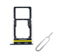 Cemobile Bandeja doble para tarjeta SIM de repuesto para Samsung Galaxy A17, ranura para tarjeta SIM para Samsung A17 versión Dual SIM (negro, 4G SM-A175)