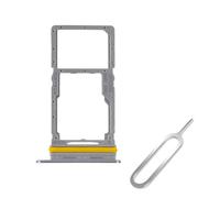 Cemobile Bandeja doble para tarjeta SIM de repuesto para Samsung Galaxy A17, ranura para tarjeta SIM para Samsung A17 versión Dual SIM (gris, 4G SM-A175)