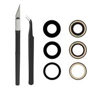 Cemobile Lente de cristal de repuesto original para cámara trasera para iPhone 16 Pro Max y iPhone 16 Pro con adhesivo preinstalado y kit de herramientas de reparación