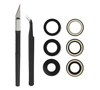 Cemobile Reemplazo de Lente de Cristal de Zafiro Trasero Compatible con iPhone 12 Pro MAX 6.7 Pulgadas con Adhesivo preinstalado, Pinzas, Kit de Herramientas de reparación de Cuchillos de precisión
