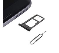 Cemobile Soporte de Ranura de la Bandeja para Tarjeta SIM Reemplazo para Samsung Galaxy S8 G950 / S8 Plus G955 (Modelo Single SIM) con Anillo de Sellado Impermeable + Pin de expulsión Abierta (Negro)