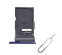 Cemobile Soporte para ranura para tarjeta SIM y bandeja para tarjeta micro SD de repuesto para Samsung Galaxy S25 y S25 Plus (solo versión SIM única) (azul marino)