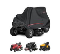 CEMOFE 420D Funda Cortacésped Cubierta Tractor Cortacesped Funda Impermeable Tractor Protección UV Resistente a La Lluvia con Cinta Reflectante y Hebilla a Prueba de Viento 183 x 137 x 117cm