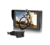 CEMOFE Cámara de Visión Trasera para Bicicleta Espejo para Bicicleta Camara Trasera para Bicicleta con Monitor de 5" 1080P 10000mAh Batería Visión Nocturna con Bicicletas De Montaña Y Carretera