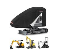 CEMOFE Cubierta Mini Excavadora Funda para Excavadora Cubierta Protectora para Miniexcavadora Protección UV contra La Lluvia con Tira Reflectante Hebilla a Prueba de Viento y Cremallera 300x160x74cm