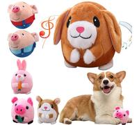 Cemssitu Active Moving Pet Plush Toy for Dogs, Interactive Dog Toys for Boredom, Squeaky Dog Toys Small Breed, Puppy Toys To Keep Them Busy, Easter Dog Toys (Puppy)