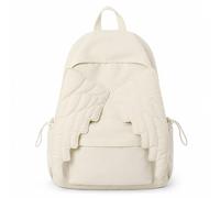 Cemssitu Angel Wings Backpack for Women, Cute Y2K Nylon Daypack for Travel (Cream,Classic Style)