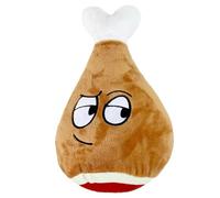 Cemssitu Calming Duck Dog Toy, The Mellow Dog Calming Duck, Yellow Duck Dog Toy, with Quack-Quack Sound, Plush Squeaky Dog Toys for Small, Medium, and Large Breeds (Chicken Leg)