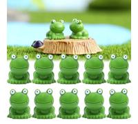 Cemssitu Mini Frogs 200 Pack, Mini Resin Frogs Figurines, Miniature Frogs, Small Frogs Bulk, for Garden Home Decor (200 Pack)