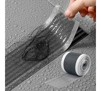 Cemssitu Self-Adhesive Floor Drain Stickers Hair Filter For Shower Drain Sticker Self-Adhesive Rectangle Tub Drain Stopper Floor Drain, 70MM*5M (2 Pack)