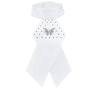 CEMTUKLBP 3 uds algodón Peinado Blanco Adultos niños equitación Collar Flor Corbata Broche Accesorio Ecuestre (Una Talla única)