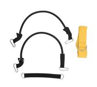 CEMTUKLBP Golf Swing Turn Training Belt Aid, Wireless Golf Trainer for Body Turning, Multi Function Swing Exercise Strap with Elastic Cord and Metal Hook for Hip Shoulder Knee Rotation (Amarilla)