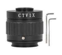CEMTUKLBP Kit de Interfaz para Montaje de cámara en microscopio, Puerto CTV Focal Ajustable 1X, Adaptador de Lente de Montura de 38 mm con Montura C para cámara de 25 mm, Compatible con