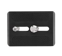 CEMTUKLBP Placa de liberación rápida para trípode, Adaptador de Placa para Cabezal de trípode de cámara de aleación de Aluminio con roscas de 1/4" y 3/8", Almohadilla de Goma Antideslizante