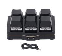 CEMTUKLBP Teclado mecánico Macro de una Mano, Teclado USB programable de 6 Teclas con Teclas de Acceso rápido NKRO, Inicio con un Solo, Ventana Flotante para Juegos y productividad en W