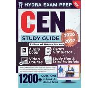 CEN Study Guide 2026-2027: Expanded Edition Comprising Detailed Review for the Certified Emergency Nurse Exam, 1200+ Questions and Answers and 79+ Hours of E-Learning Access to Pass the Exam