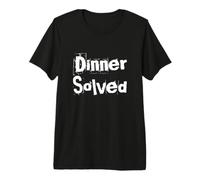 Cena Resuelto Foodie Chistes Comida Citas Divertidas Humor Camiseta Premium