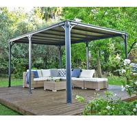 Cenador de aluminio canopia by palram de 426 x 309 cm gris